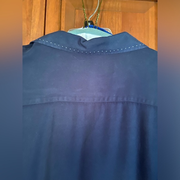 AUTHENTIC LANSKY BROS X NAT NAST BLUE 100% SILK BUTTON DOWN-LG-LIMITED EDITION - Picture 3 of 4